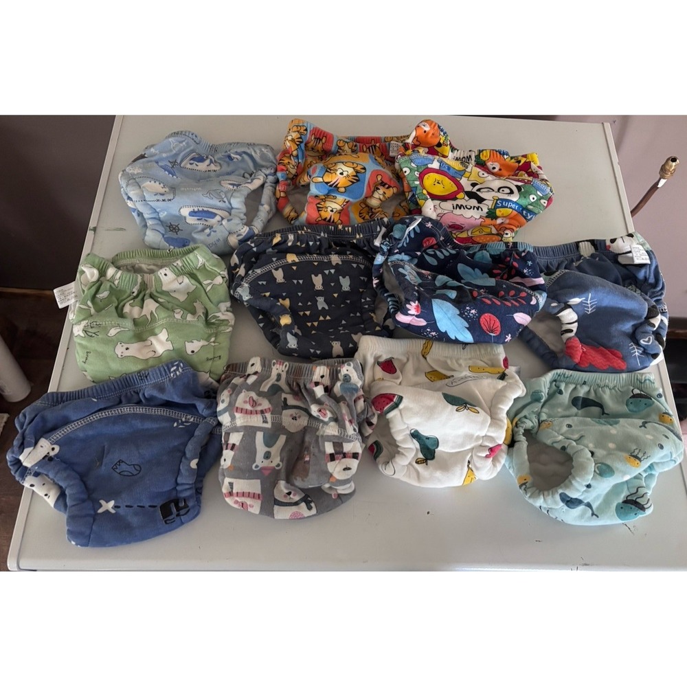 Lot Of 11 Cloth Toddler Training Pants Size Medium 2t ?